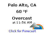 Click for Palo Alto, California Forecast